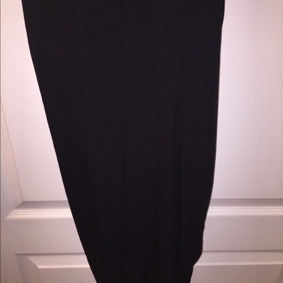 NWT BLACK DRESS WITH DRAPED HI/LOW SIDE - Picture 5 of 8